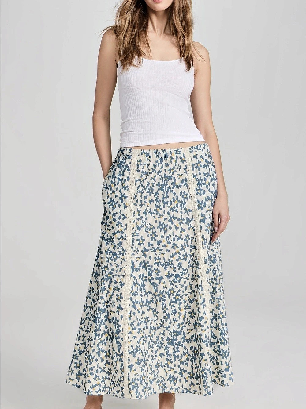 Kona Floral Lace Maxi Skirt - Velvet by Graham & Spencer